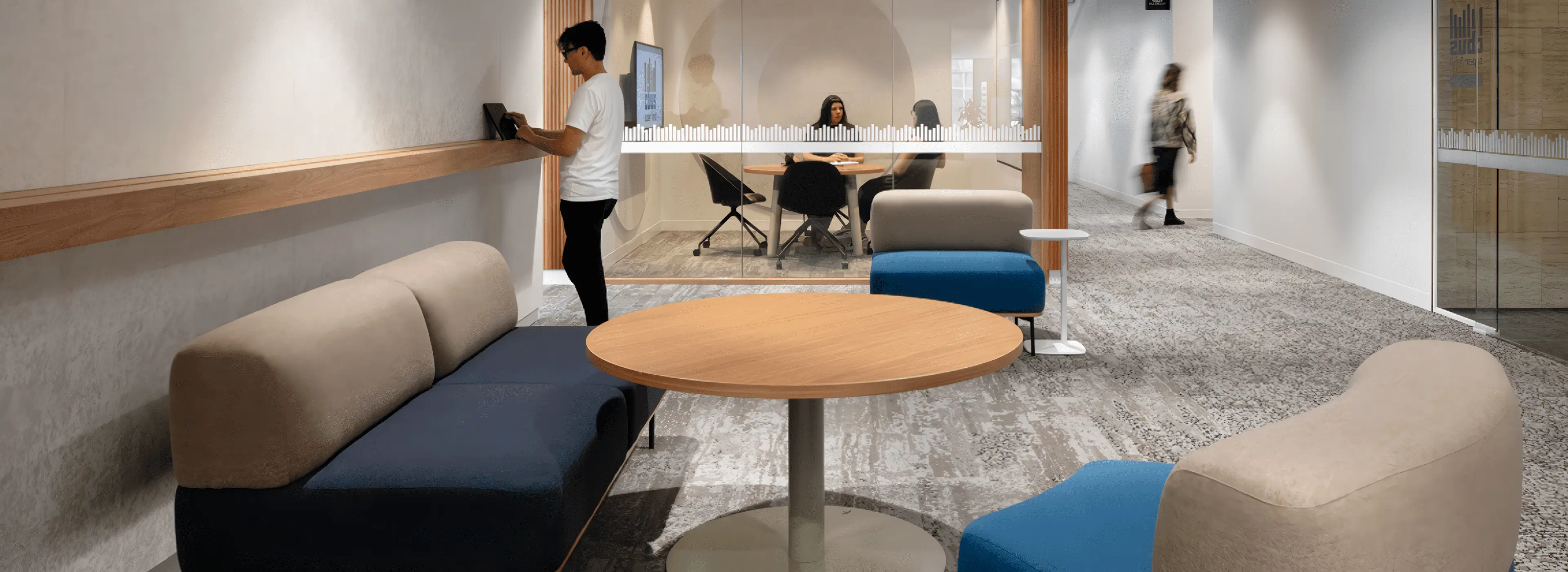 Cbus Super Office fitout by Group GSA featuring LEN's Softscape Lounge