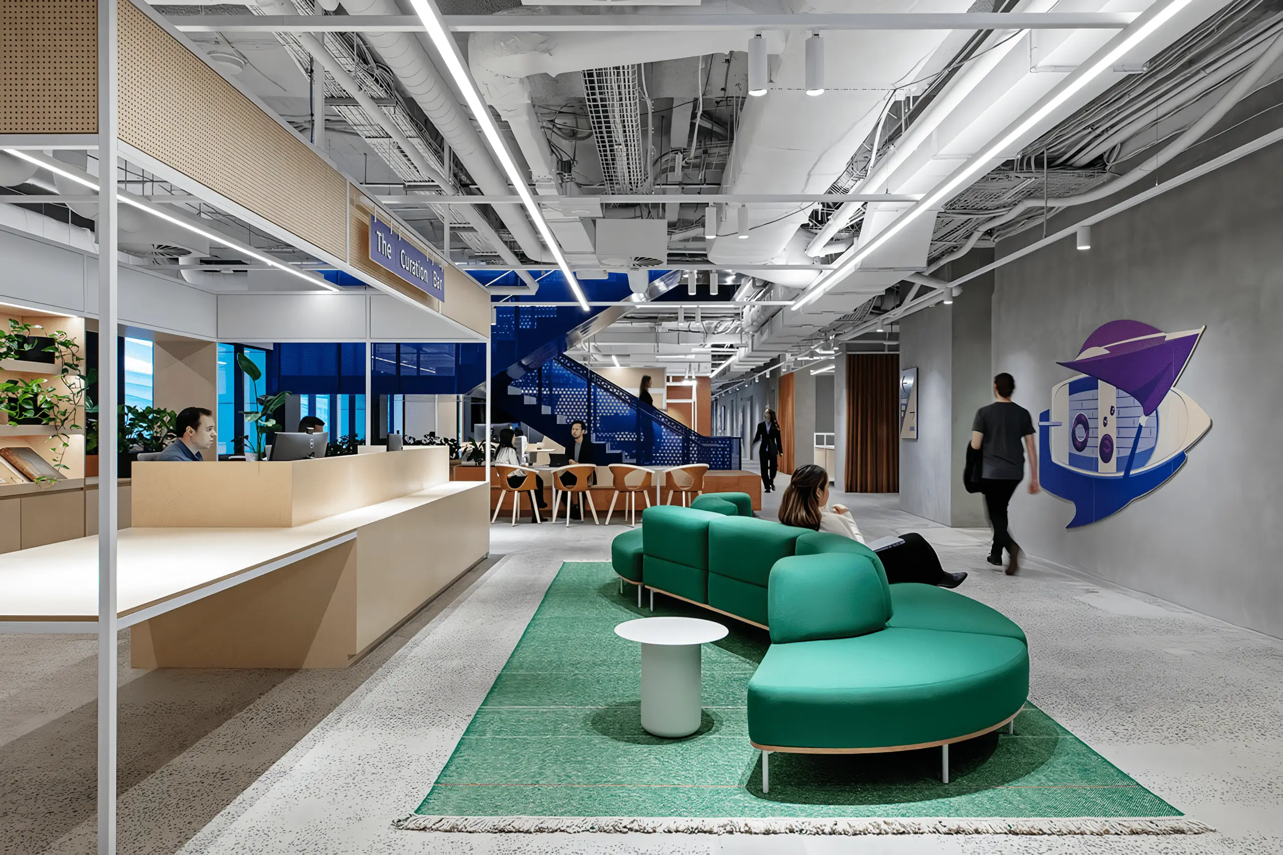 IAG Melbourne Office designed by COX Architecture featuring LENs Softscape Lounge.