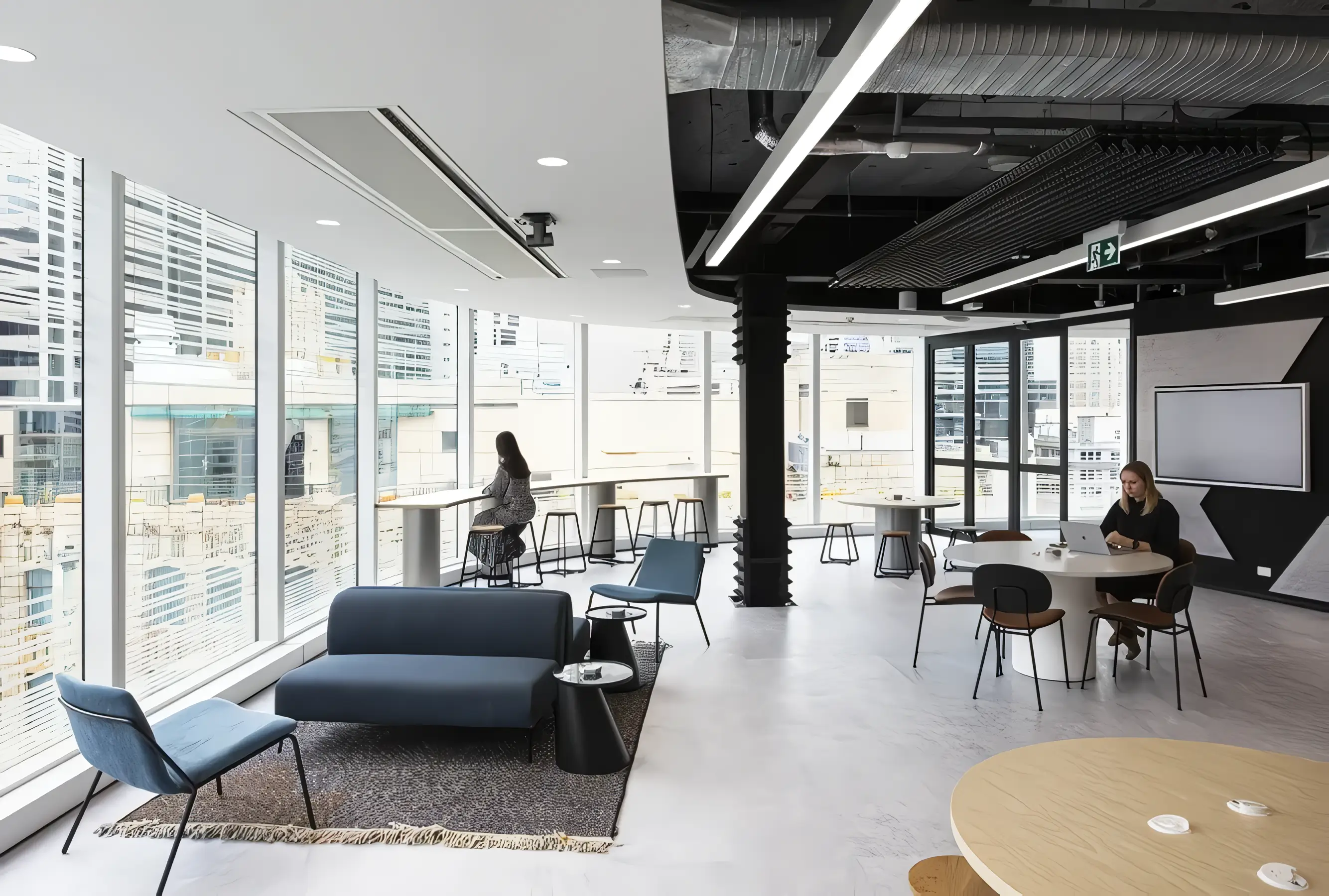 Procore Sydney HQ designed by Built and Alkimi Studios featuring LENs Lehenga Side Table.